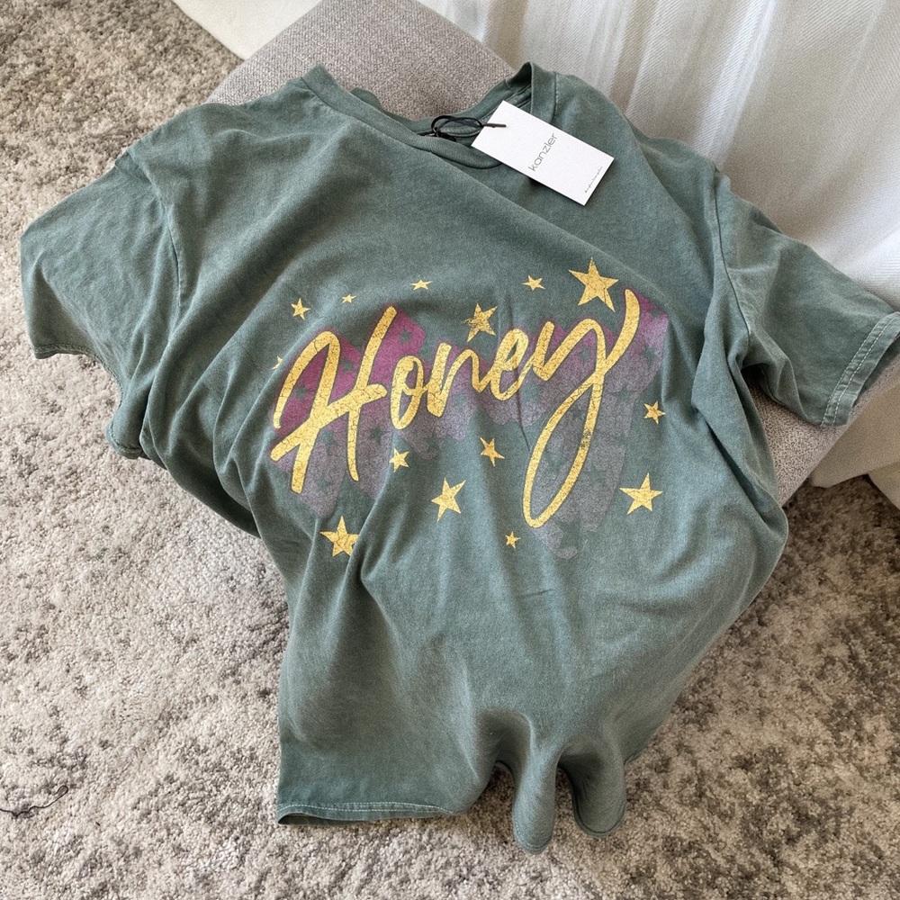 THE STARRY HONEY TEE — In Teal - Picture 3 of 8